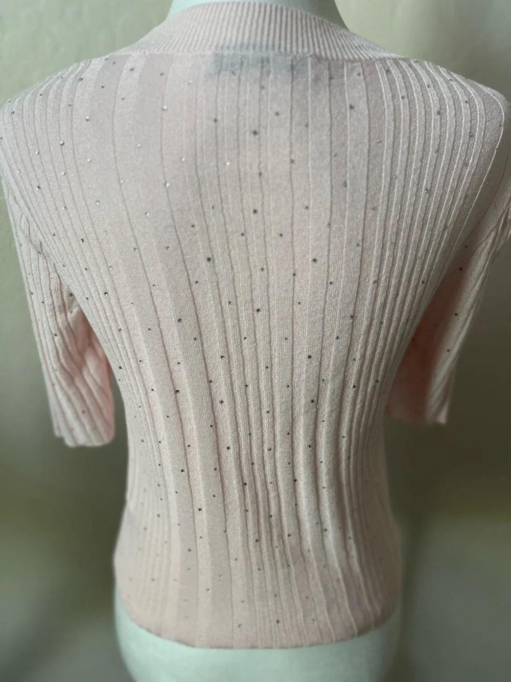 Zara Sparkling Pink Lightweight Sweater Size M - Picture 2 of 2